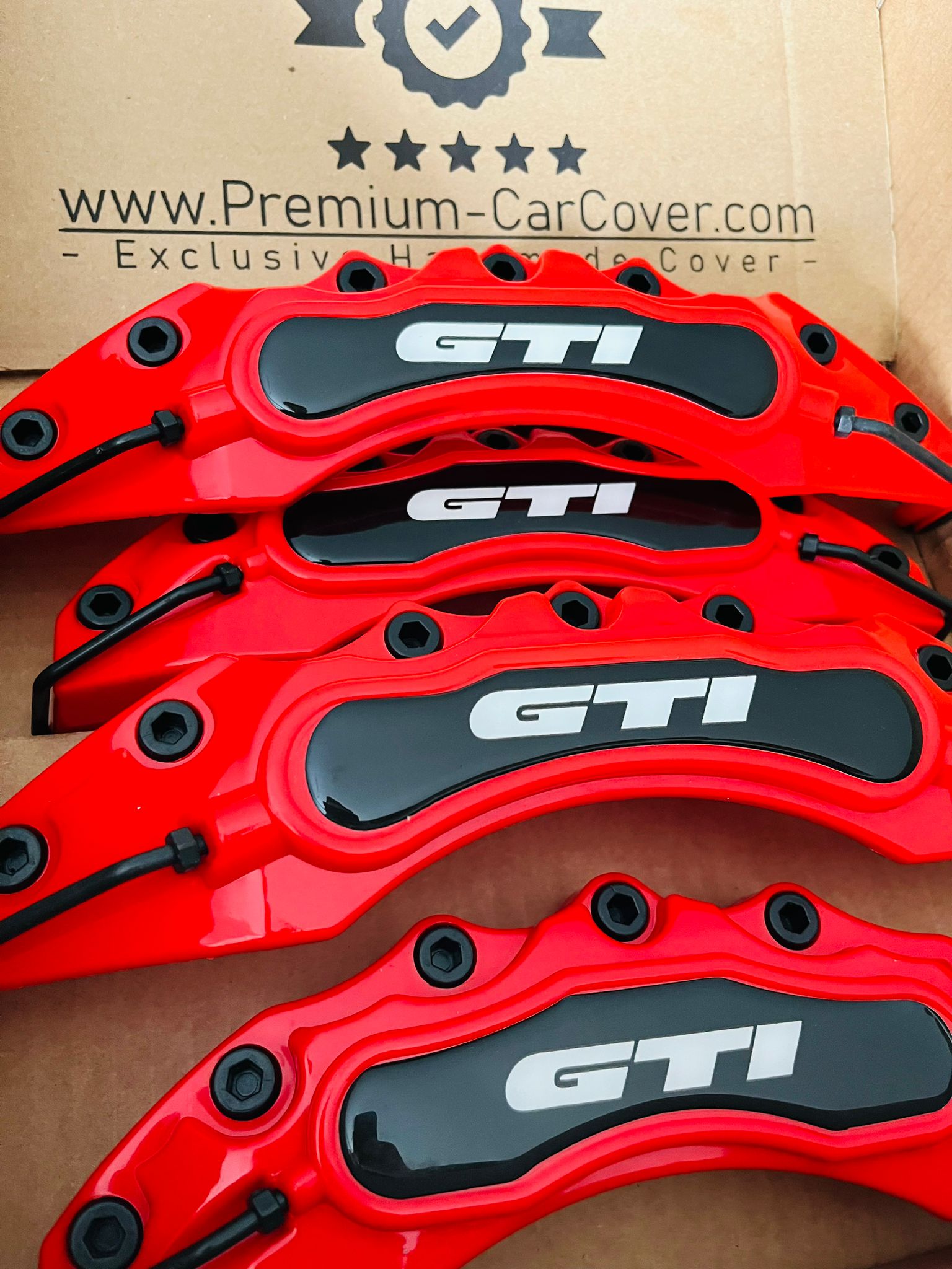 Gti Brake Caliper Cover Brake Caliper RED and Black Gti Gti Brake Caliper Cover Disc +17inch