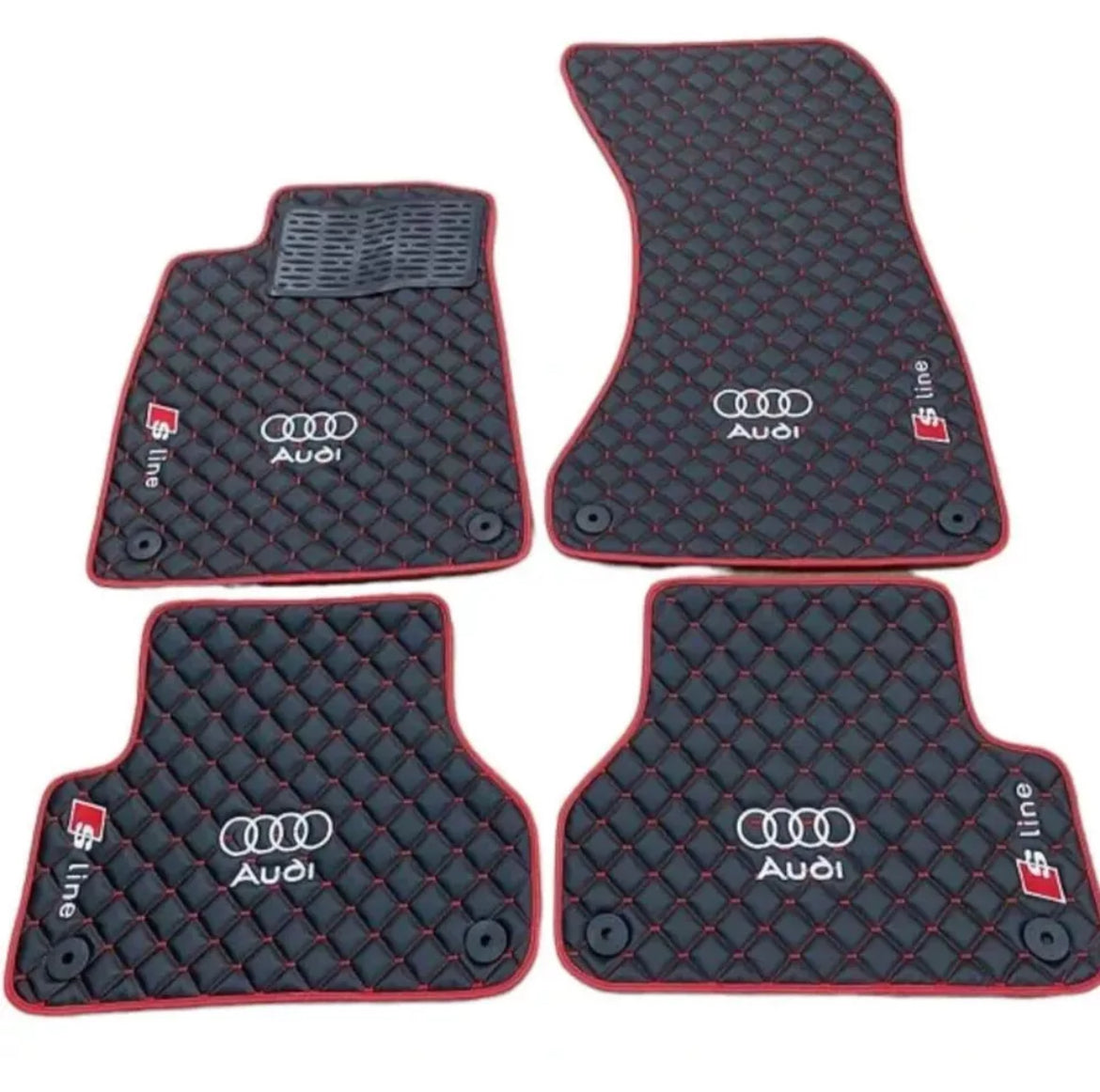 Audi 80 (All Models) Car Mats Set Audi Waterproof Leather Custom Car Mat Set Tailor Fit