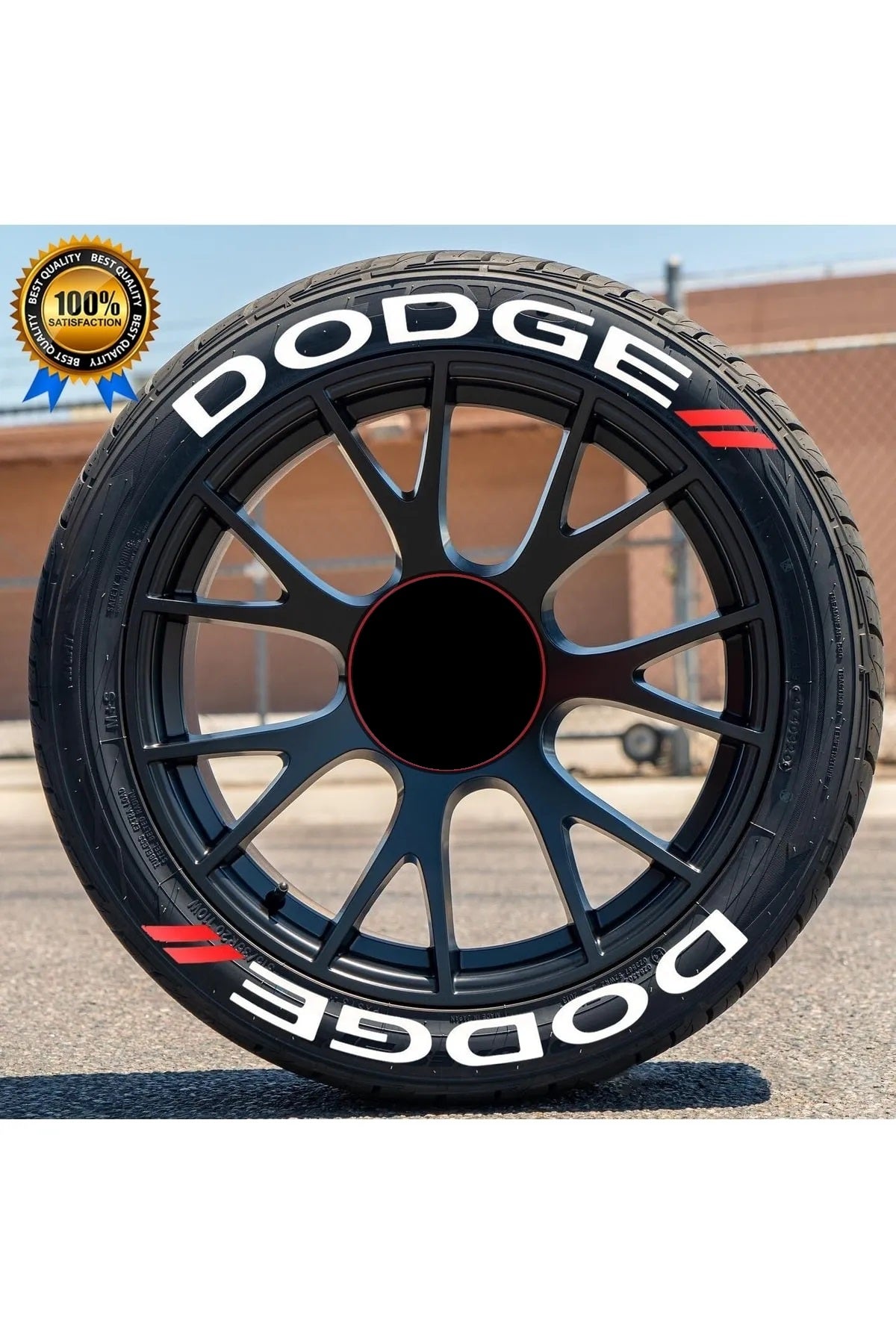 Tire Lettering DODGE Permanent raised Stickers fits to 16"-22" Set for all 4 tires universal Stickers fitment EXPRESS Shipping DODGE TİRE LETTER