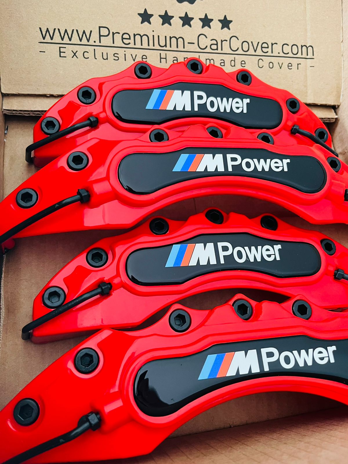 Cubierta de pinza de freno M POWER ✅ 4x Cubierta de pinza de freno ruedas delanteras traseras ✅ Cubierta de pinza de freno M POWER M3 ✅ ROJO ✅ AZUL ✅ NEGRO ✅ BMW M POWER ✅