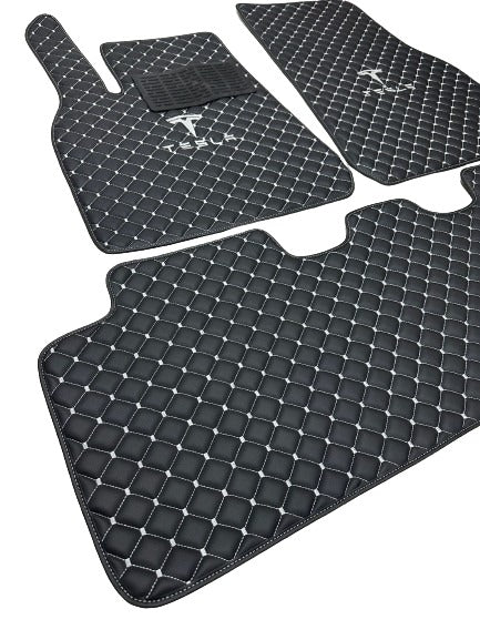 Tesla All Models Waterproof Custom Car Tesla Floor Mats Leather Front Rear Carpet Liner Tesla Car Floor Mats Set