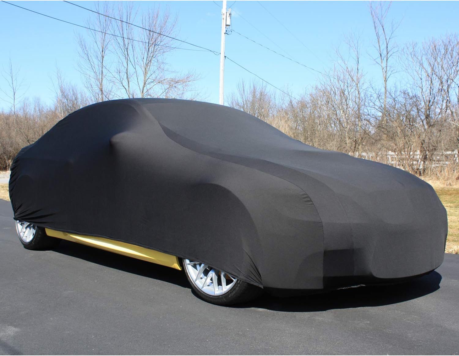 Indoor Car Cover Stretch Dust-Proof Protection Full Car Cover for Underground Garage, Car Show, Color Option