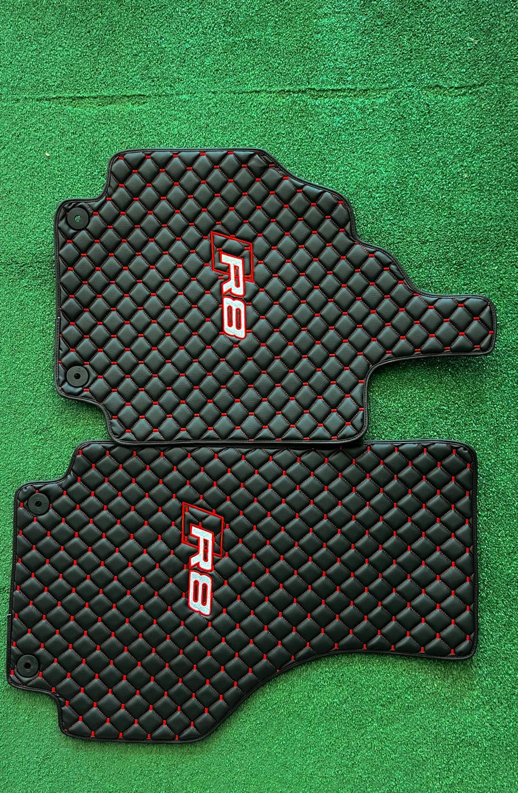 Audi R8 Waterproof ALL Model Custom R8 Floor Mats Leather Front Rear Carpet Liner AUDi R8 CAR Floor Mats