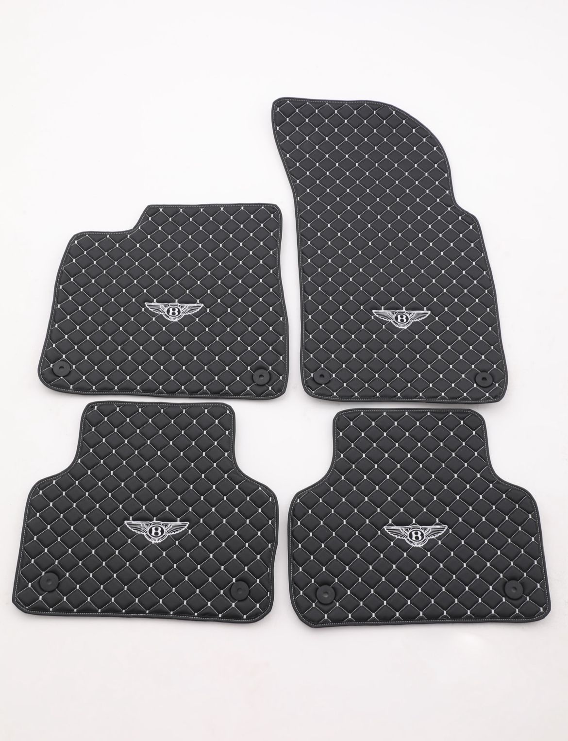 Bentley, todos los modelos, tapetes impermeables personalizados para el piso del auto Bentley ✅ Cuero ✅ Forro de alfombra delantera y trasera ✅ Juego de tapetes para el piso del auto Bentley ✅