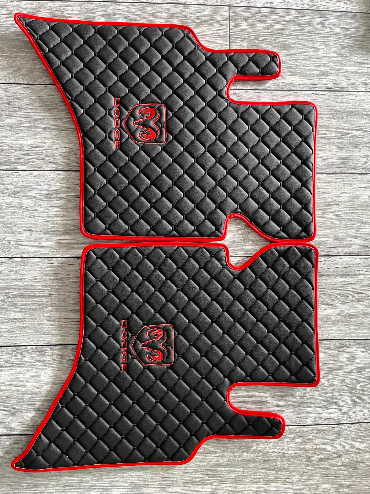 Dodge RAM Waterproof Custom Car Mat DODGE Floor Mats Leather Front Rear Carpet Liner Dodge RAM Car Floor Mats Set