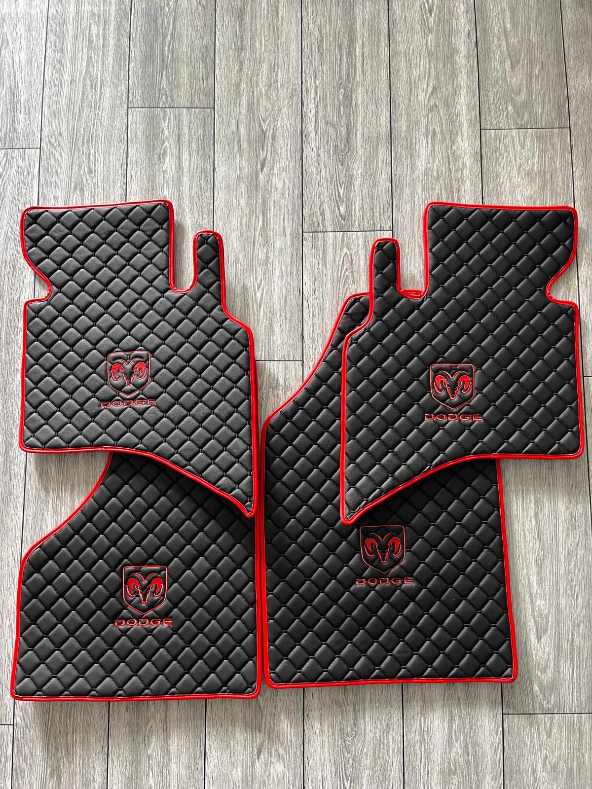 Dodge RAM Waterproof Custom Car Mat DODGE Floor Mats Leather Front Rear Carpet Liner Dodge RAM Car Floor Mats Set