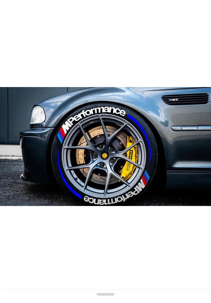 M Performance Tire Letters,M Performance TIRE STICKERS | Tire lettering M Performance Car Tire Sticker