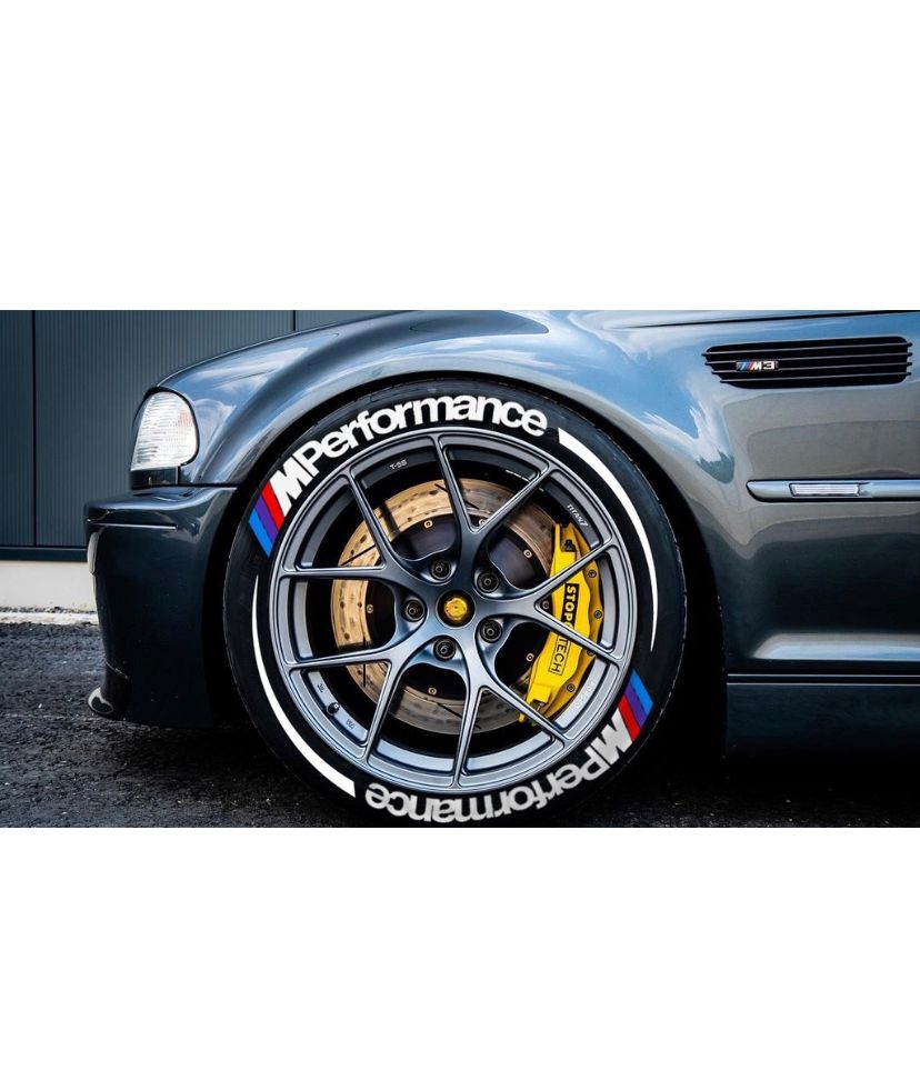 M Performance Tire Letters,M Performance TIRE STICKERS | Tire lettering M Performance Car Tire Sticker