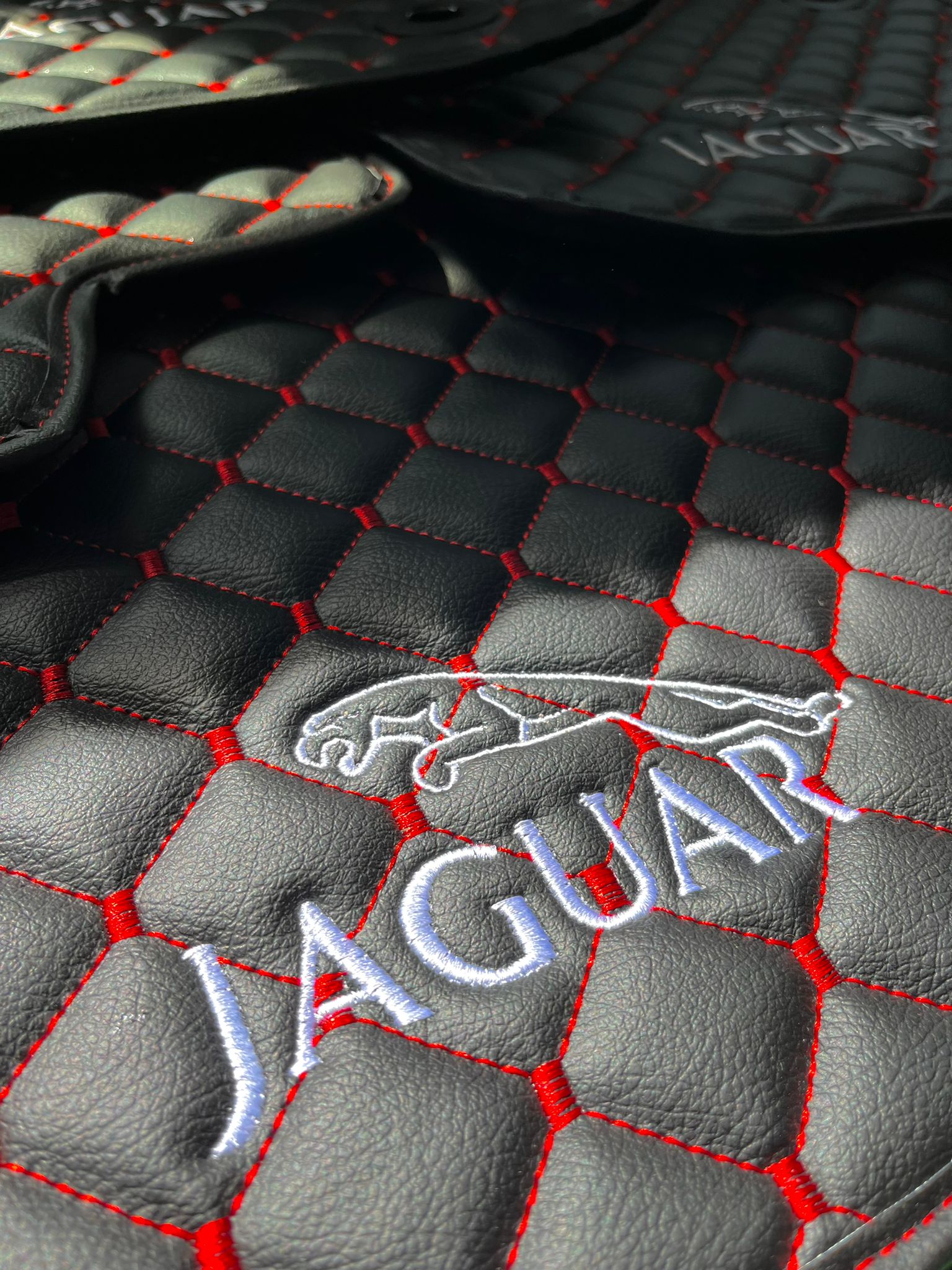 Jaguar Waterproof ALL Model Custom Car Jaguar Floor Mats Leather Front Rear Carpet LinerJaguar CAR Floor Mats