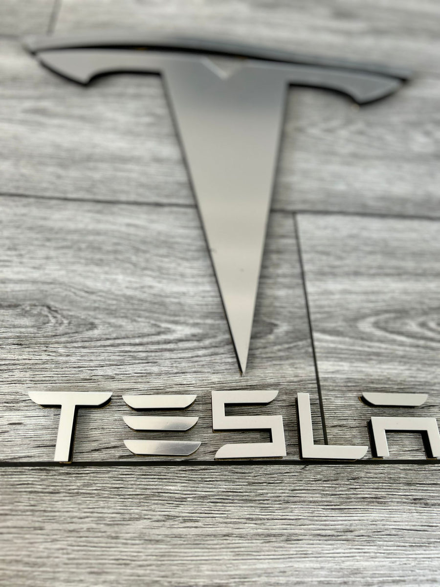 Tesla Wall Decor Tesla Wood Sign Tesla Motor Vehicle Wall Plaque Tesla ...