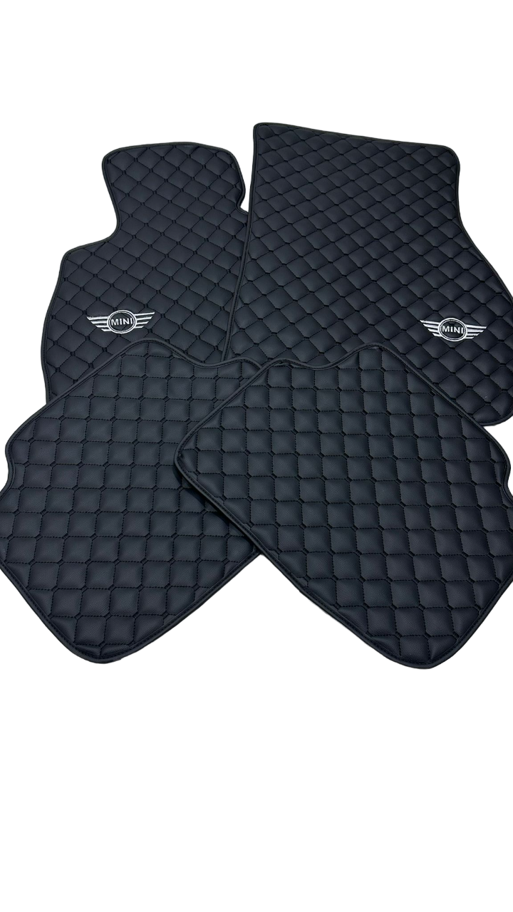 Mini Cooper All Models Waterproof Custom Car Mini Cooper Floor Mats Leather Front Rear Carpet Liner Mini Cooper Car Floor Mats Set