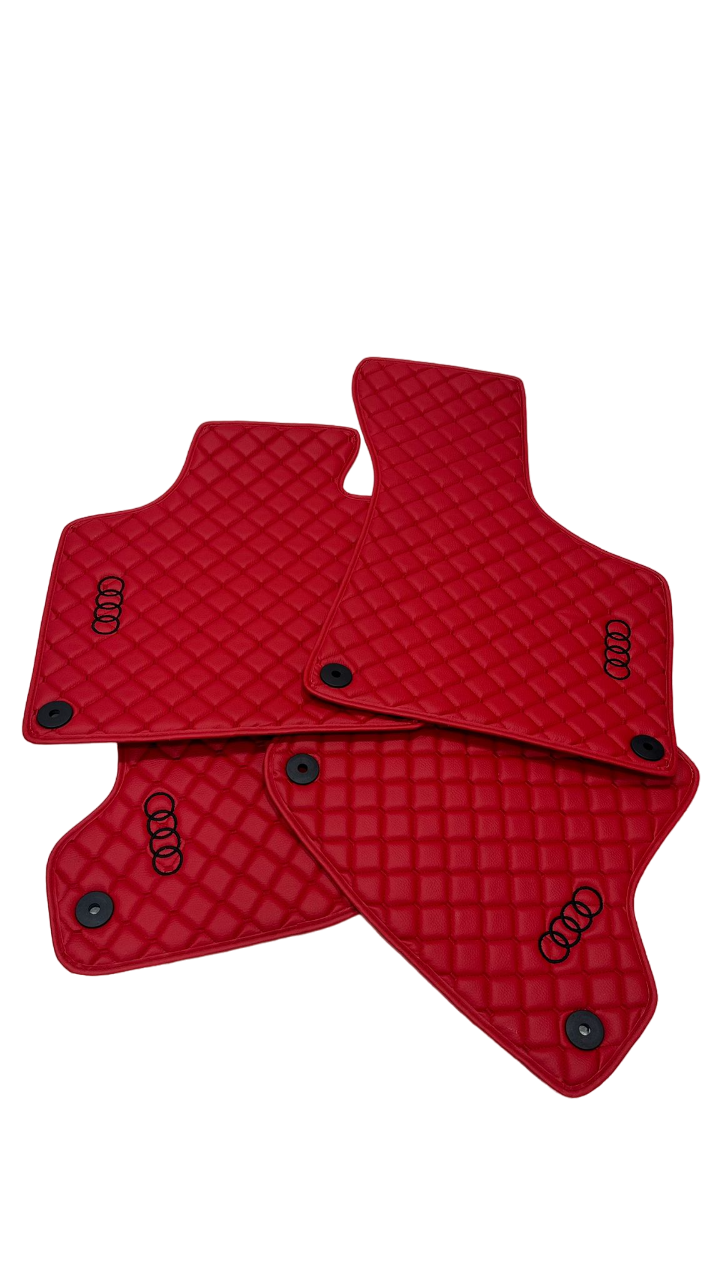 Audi All Models Waterproof Custom Car Audi Floor Mats Leather Front Rear Carpet Liner Audi Car Floor Mats Set