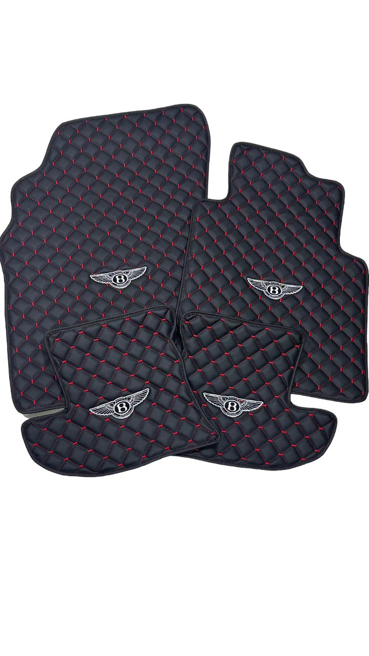 Bentley All Models Waterproof Custom Car Bentley Floor Mats Leather Front Rear Carpet Liner Bentley Car Floor Mats Set