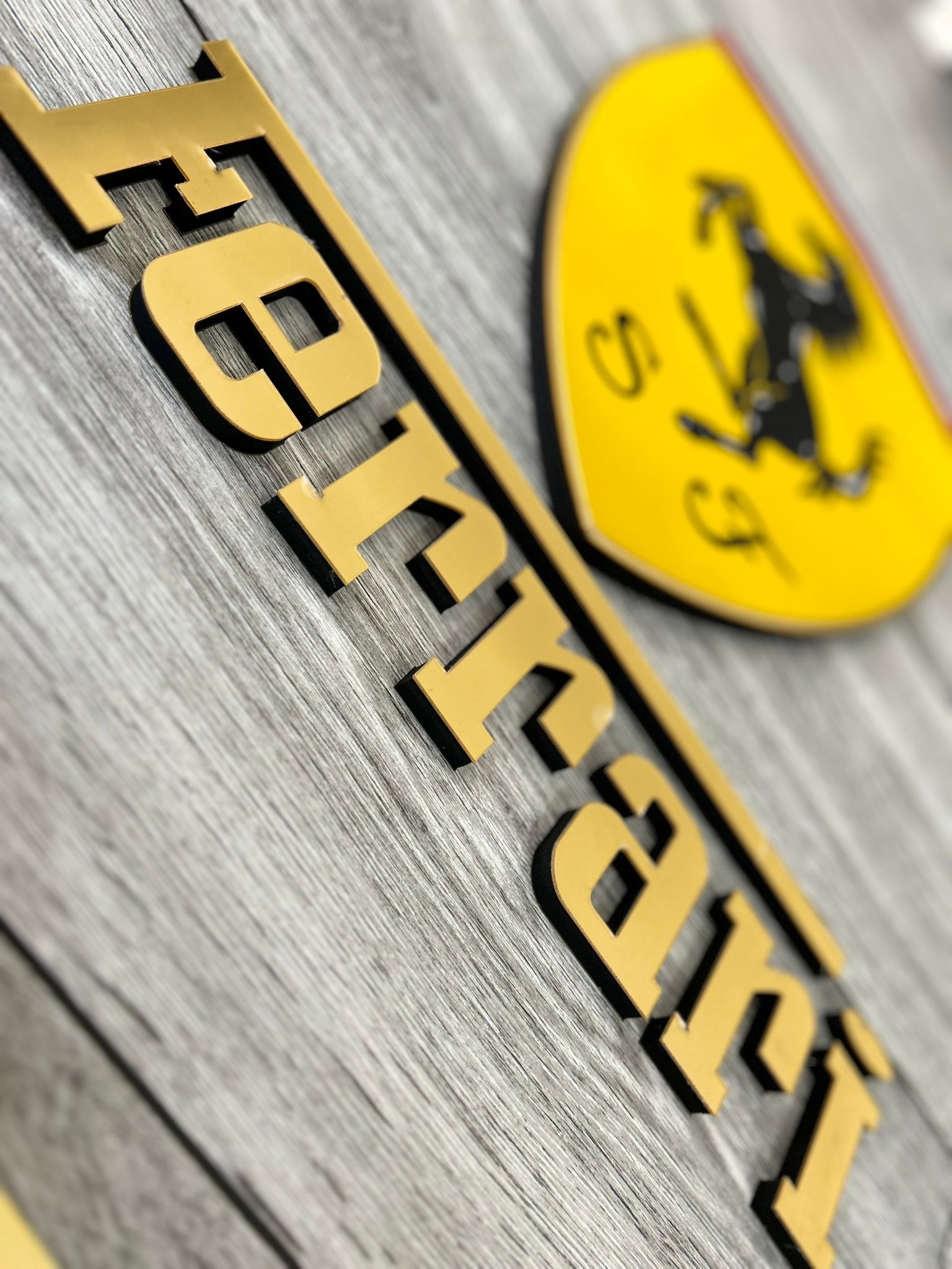 Ferrari Wall Decor Ferrari Wood Sign Ferrari Motor Vehicle Wall Plaque Ferrari Wall Art