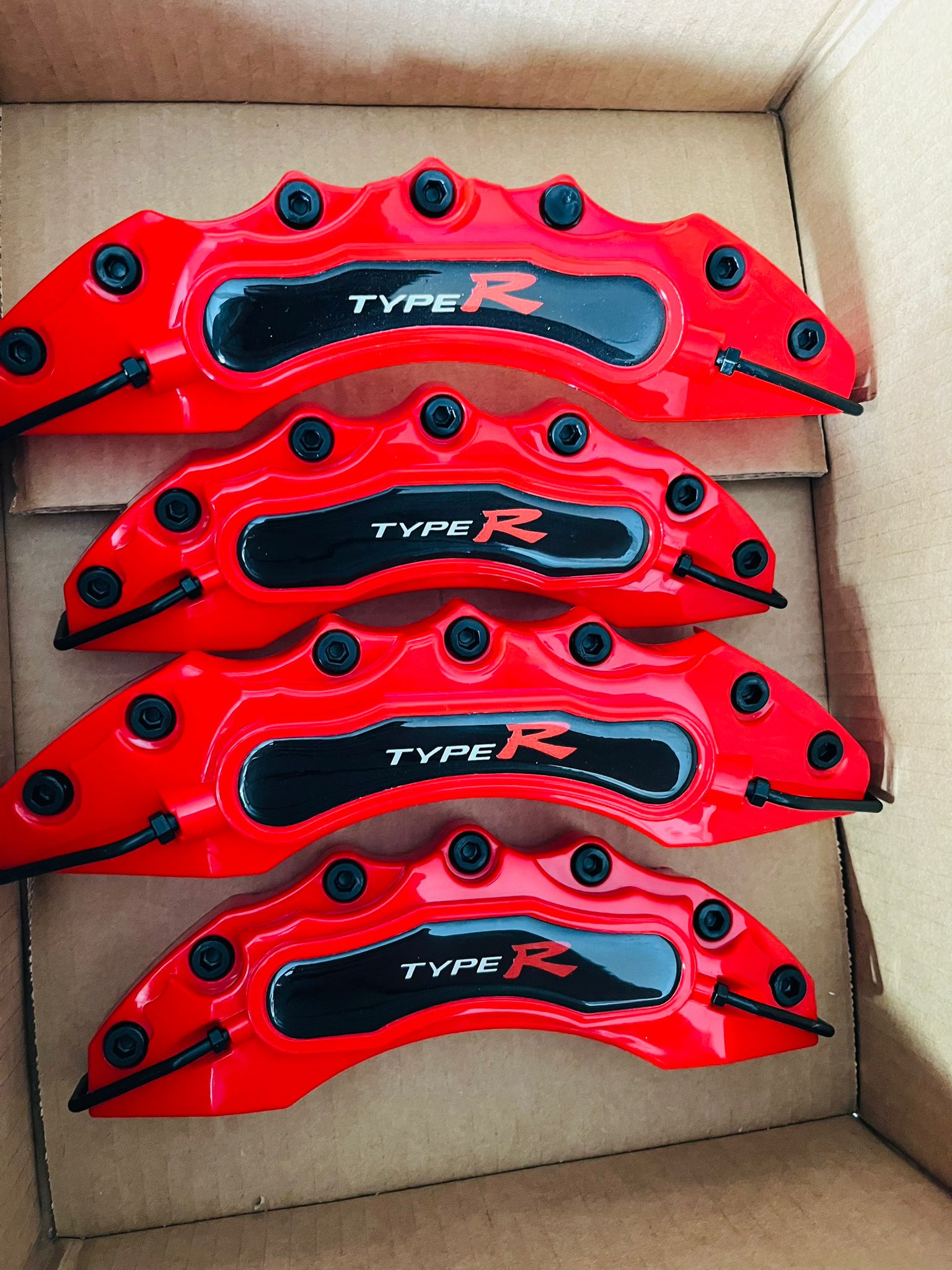 Type R Brake Caliper Cover 3D Brake Style Disc Type R Brake Caliper Cover Universal Type R Caliper Cover