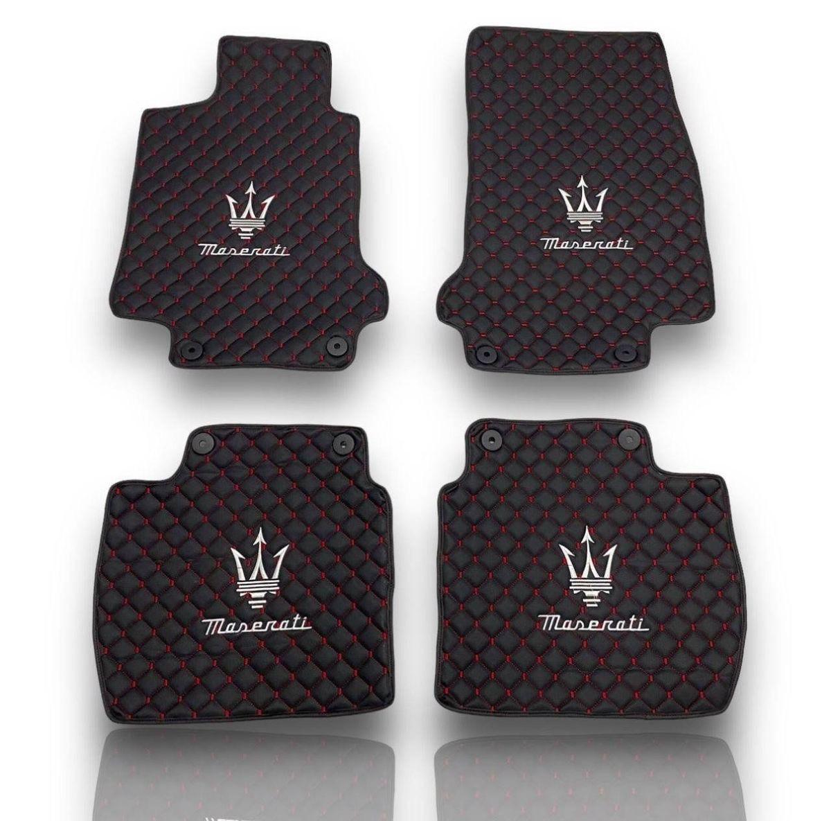 Maserati Car Mats Set (All Models) Floor Mats Leather Maserati Car Floor Mats