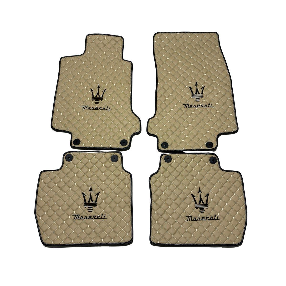 Maserati GranCabrio Car Mats 2010-2019 Floor Mats Leather Maserati Car Floor Mats