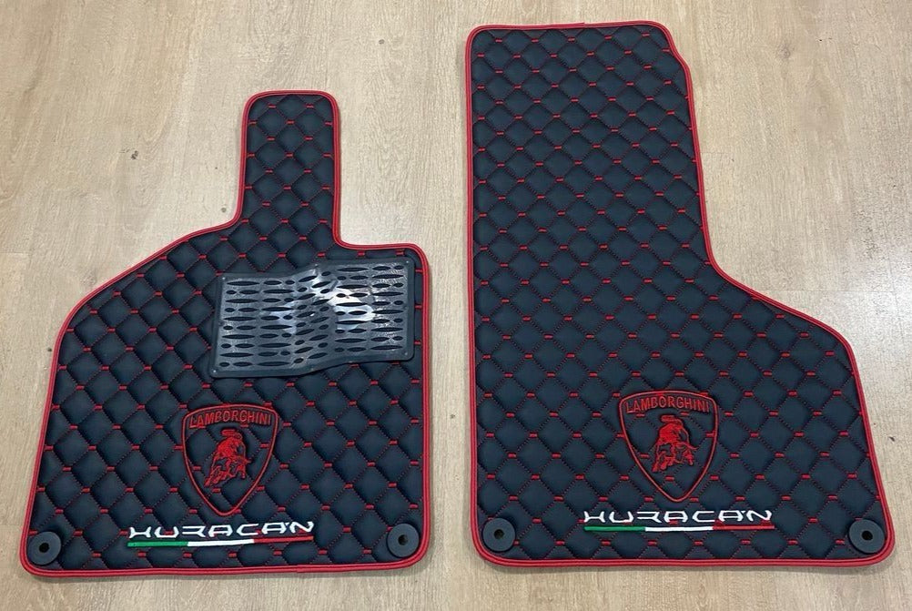 Lamborghini Huracan Waterproof ALL Model Custom Car Lamborghini Floor Mats Leather Front Rear Carpet Liner Lamborghini CAR Floor Mats