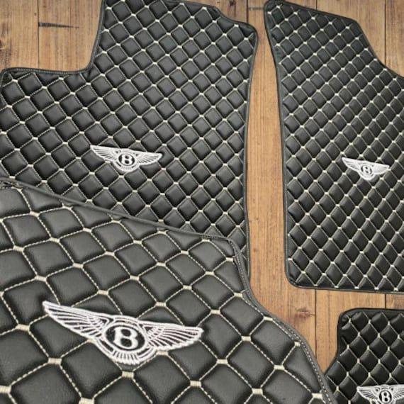 Bentley, todos los modelos, tapetes impermeables personalizados para el piso del auto Bentley ✅ Cuero ✅ Forro de alfombra delantera y trasera ✅ Juego de tapetes para el piso del auto Bentley ✅