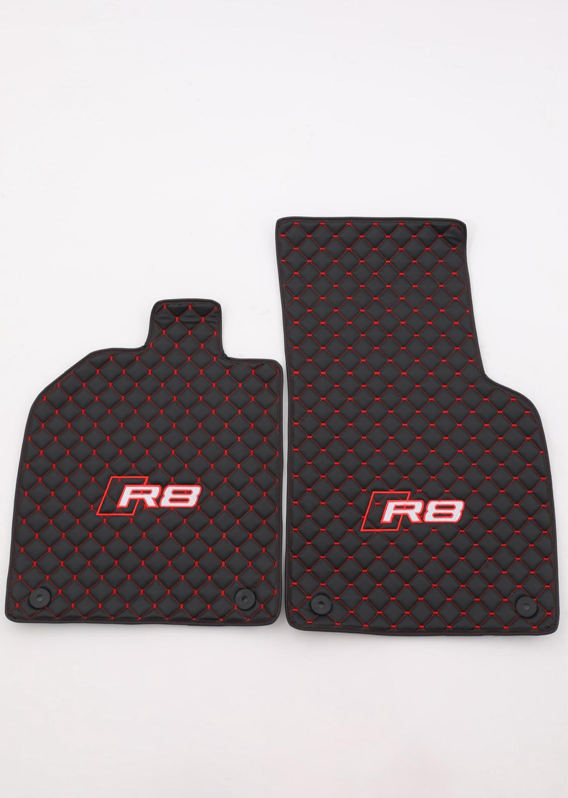 Audi R8 Waterproof ALL Model Custom R8 Floor Mats Leather Front Rear Carpet Liner AUDi R8 CAR Floor Mats