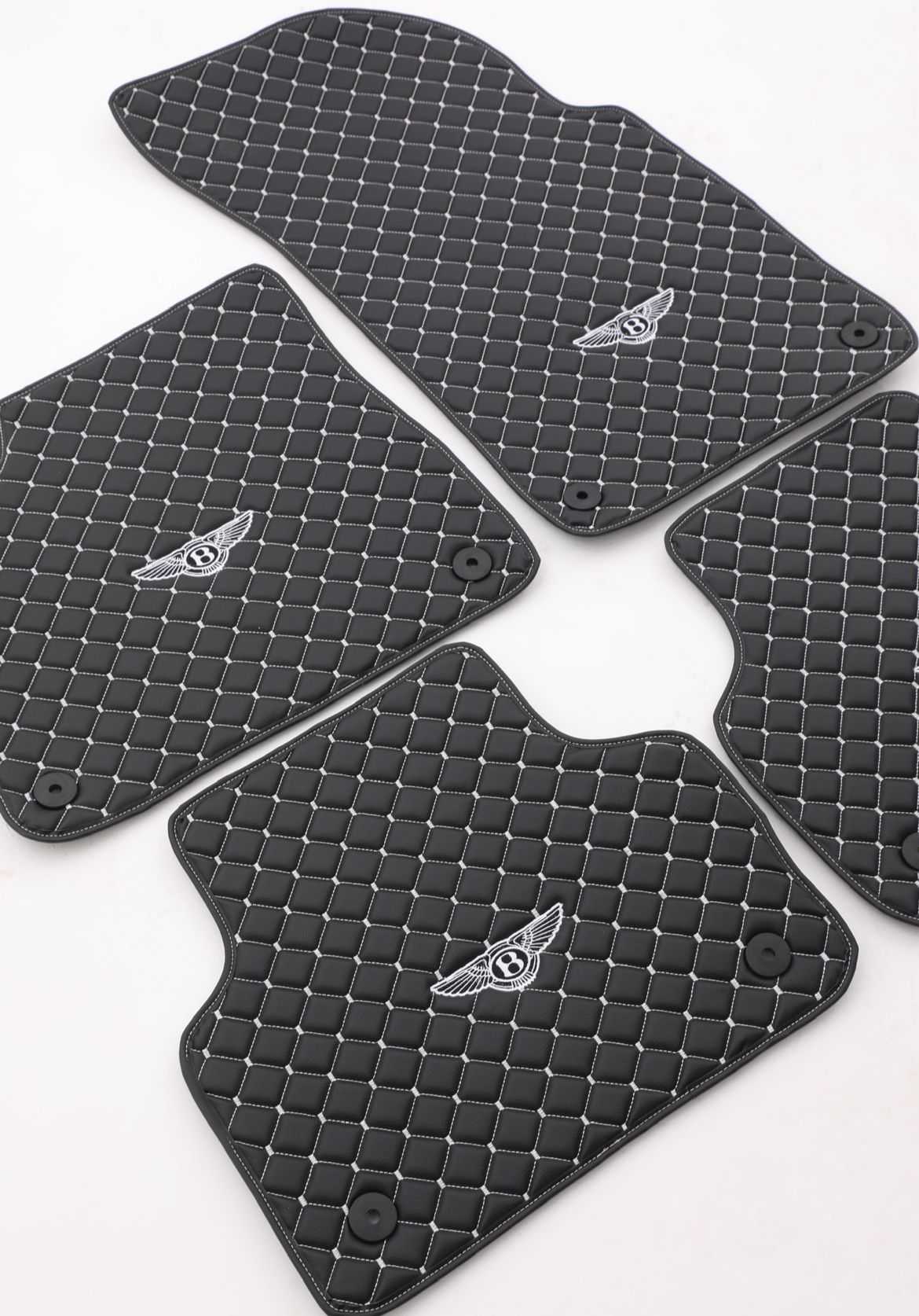 Bentley All Models Waterproof Custom Car Bentley Floor Mats Leather Front Rear Carpet Liner Bentley Car Floor Mats Set