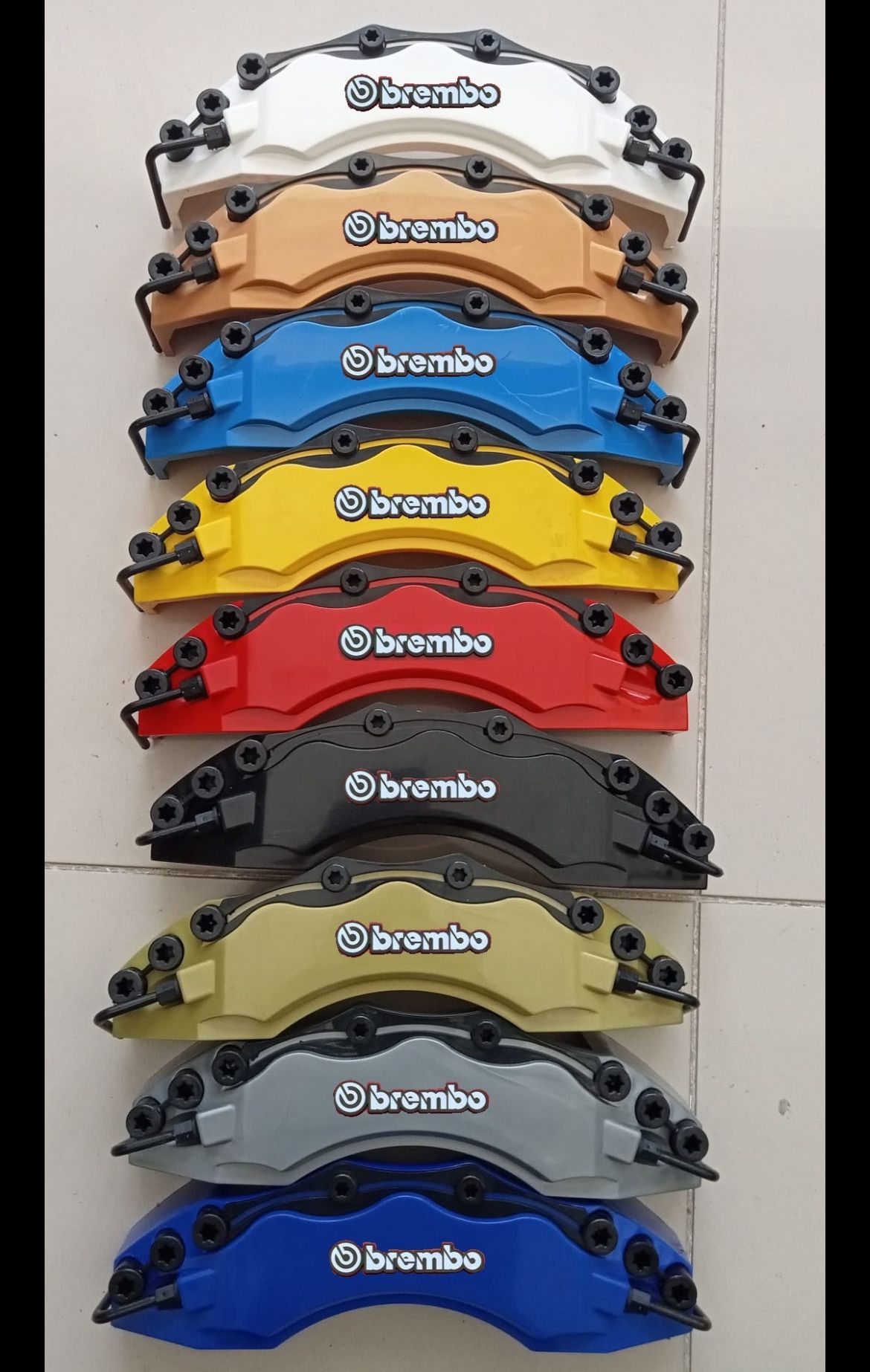 Brembo Brake Caliper Cover 4 PC Set Brembo Caliper Cover Disc Universal Size Brembo Caliper Cover