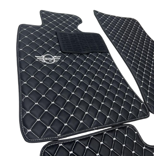 Mini Cooper Waterproof ALL Model Custom Mini Cooper Floor Mats  Leather Front Rear Carpet Liner Mini Cooper CAR Floor Mats