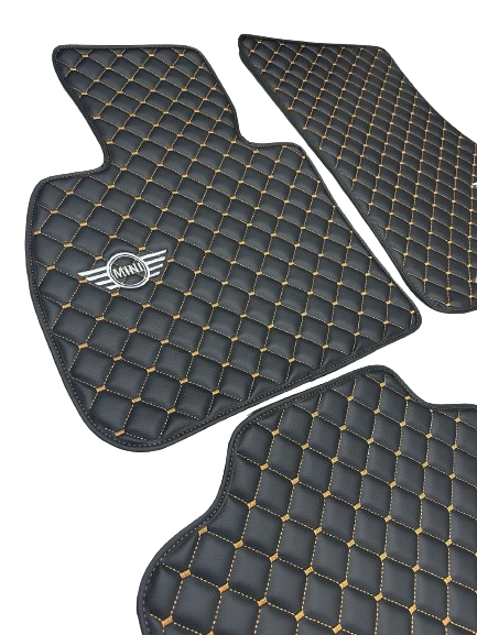 Mini Cooper Waterproof ALL Model Custom Mini Cooper Floor Mats  Leather Front Rear Carpet Liner Mini Cooper CAR Floor Mats