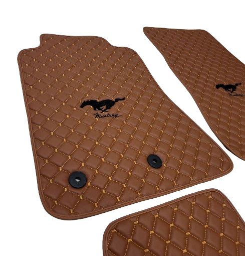 Ford Mustang Waterproof ALL Model Custom Ford Mustang Floor Mats Leather Front Rear Carpet Liner Ford Mustang CAR Floor Mats