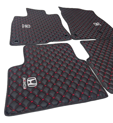 Honda Waterproof ALL Model Custom Car Honda Floor Mats Leather Front Rear Carpet Liner Honda CAR Floor Mats