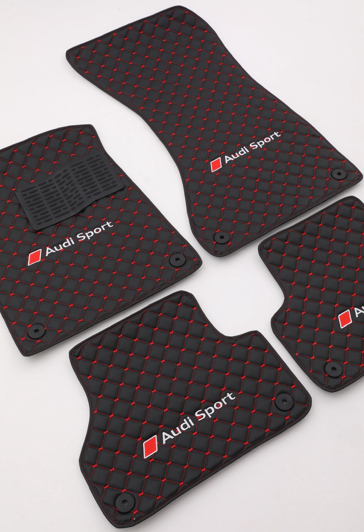 Audi 100 1983-1991 Car Floor Mats Set Audi Waterproof Leather Custom Car Mat Set Tailor Fit