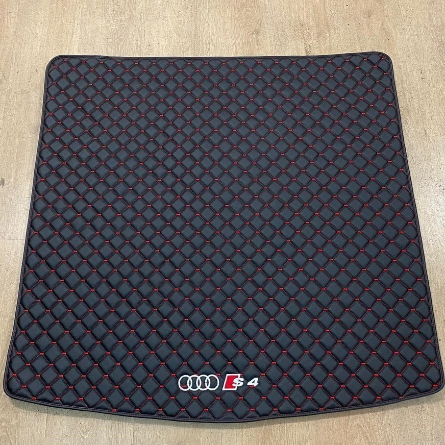 Audi S4 Luxury Leather Custom Made Fitted Car Boot Liner For ALL S4 Base Mats Cargo Liners