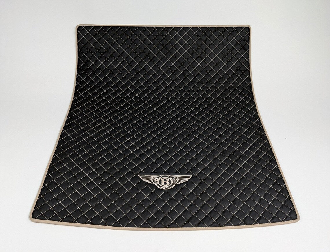 Bentley Luxury Leather Custom Made Fitted Car Boot Liner For ALL Bentley Base Mats Cargo Liners