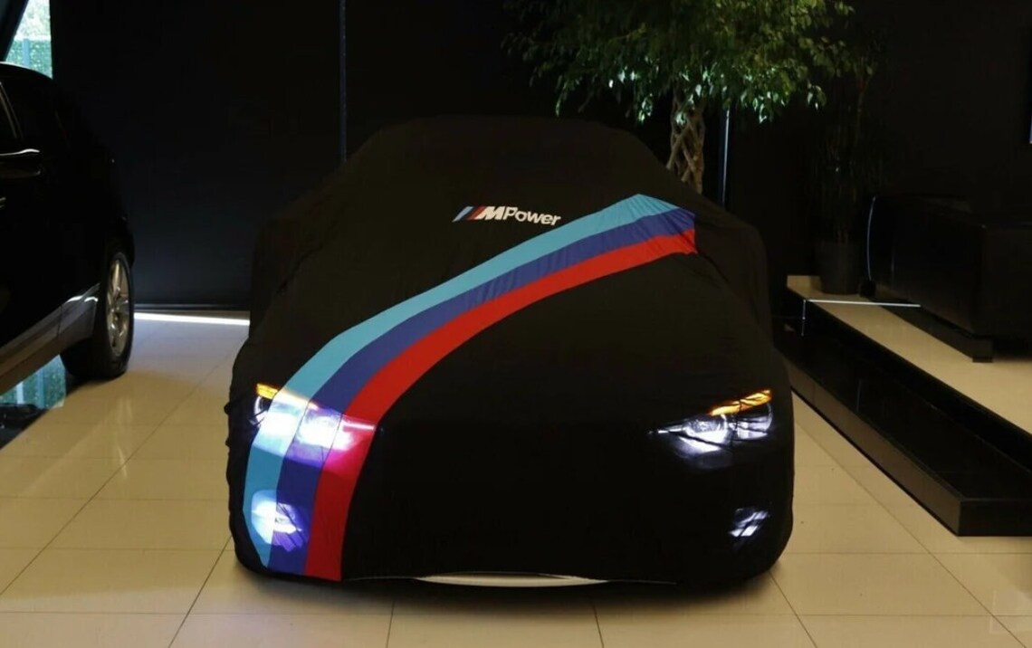 M3 Car Cover,BMW 3/5 Serie Car Cover, Soft Elastic Special Handmade for all M Power Vehicle Car Cover