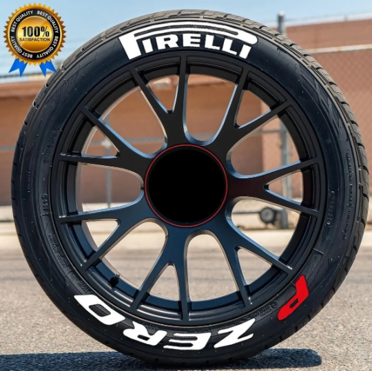 Letras de neumáticos Pirelli P Zero Pegatinas elevadas permanentes que se adaptan a 16"-22" Juego para los 4 neumáticos Ajuste de pegatinas universales Adhesivo para neumáticos Pirelli P Zero 