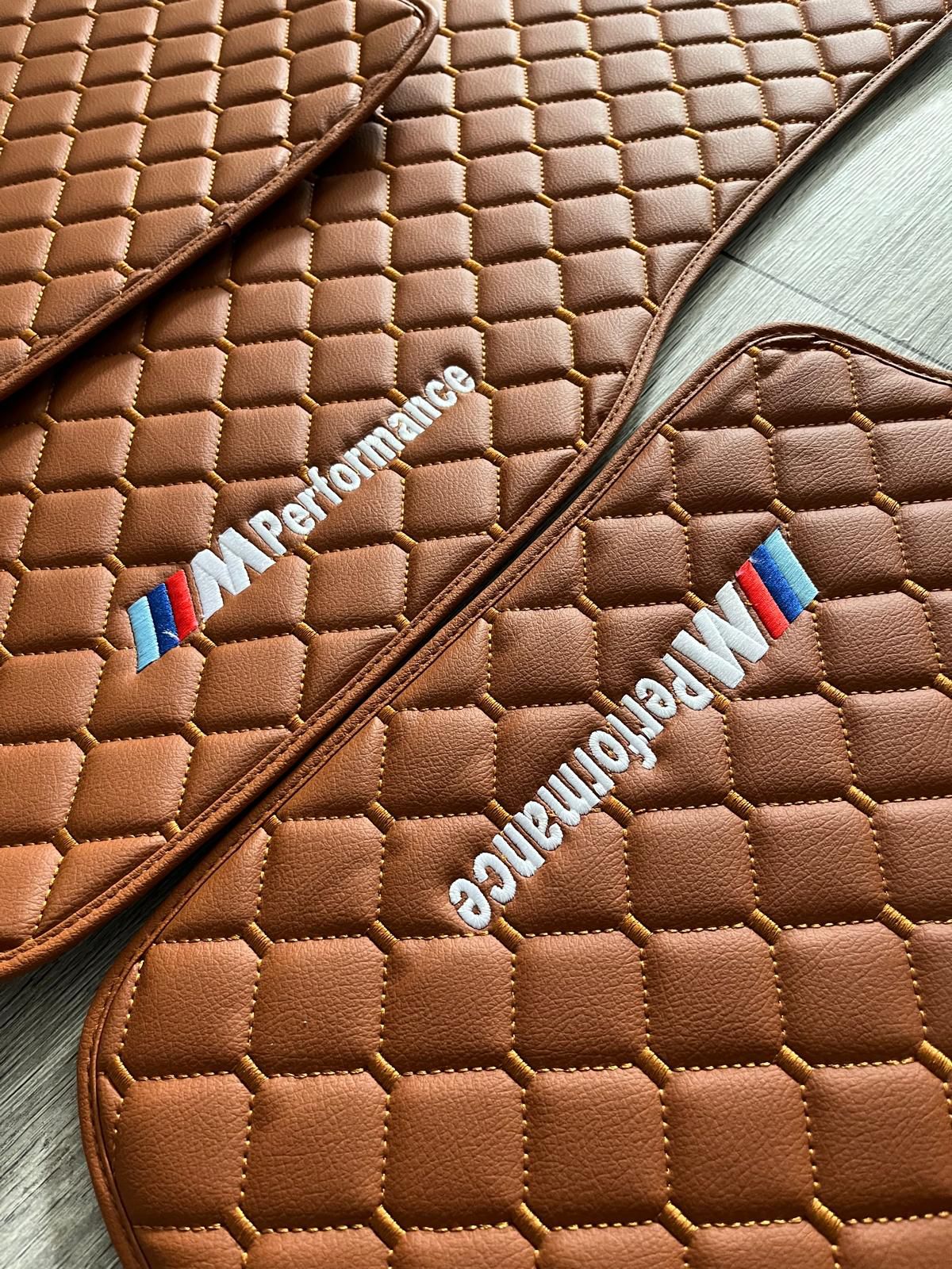 BMW M3 All Models Waterproof Custom Car M3 Floor Mats Leather Front Rear Carpet Liner BMW M3 Car Floor Mats Set