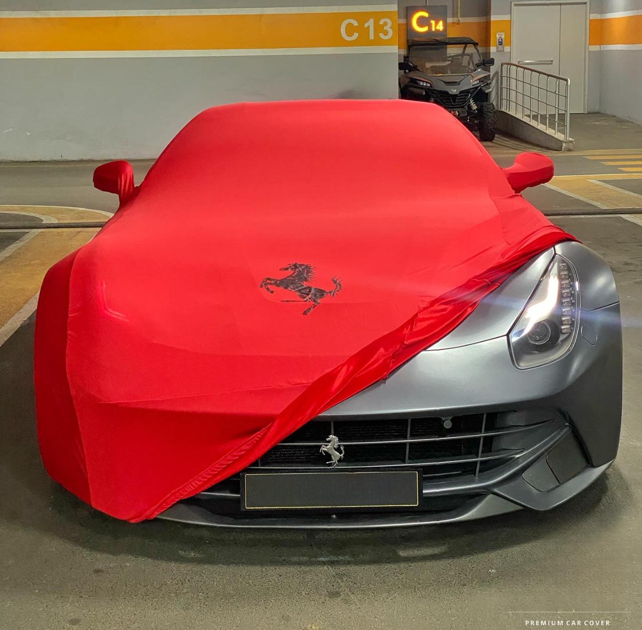 Funda para coche Ferrari ✅ Ultra elástica ✅ Calidad A ++ ✅ Ajuste personalizado ✅ Fundas para coche Ferrari ✅ Funda interior para Ferrari ✅ Funda interior de terciopelo para coche 