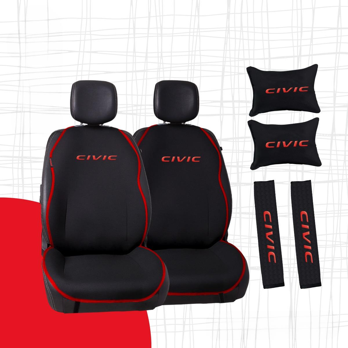 Honda Seat Cover Set Embroidered Jacquard Woven Car Cushion and Comfort Set Honda Seat Cover Set