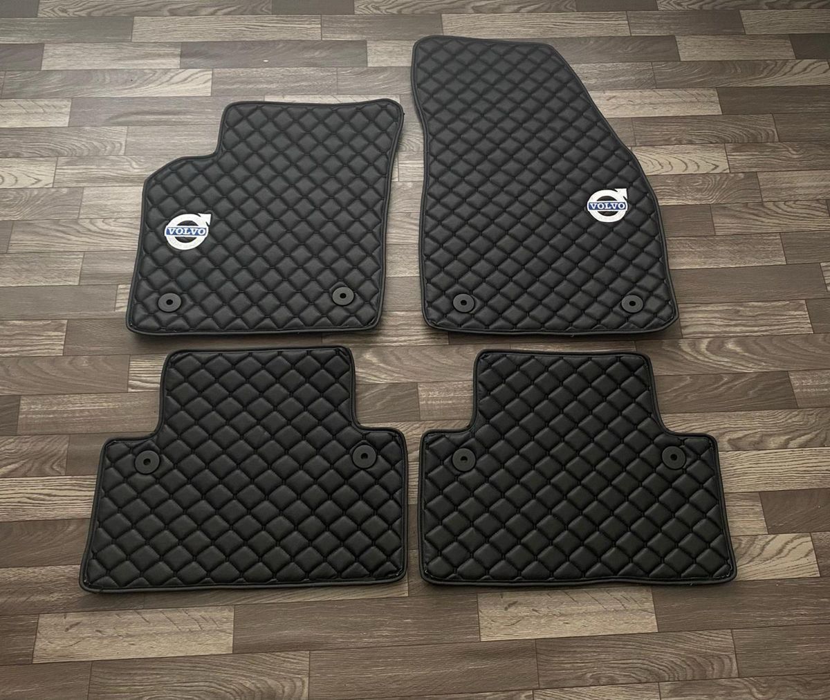 VOLVO Waterproof ALL Model Custom VOLVO Floor Mats Leather Front Rear Carpet Liner VOLVO CAR Floor Mats