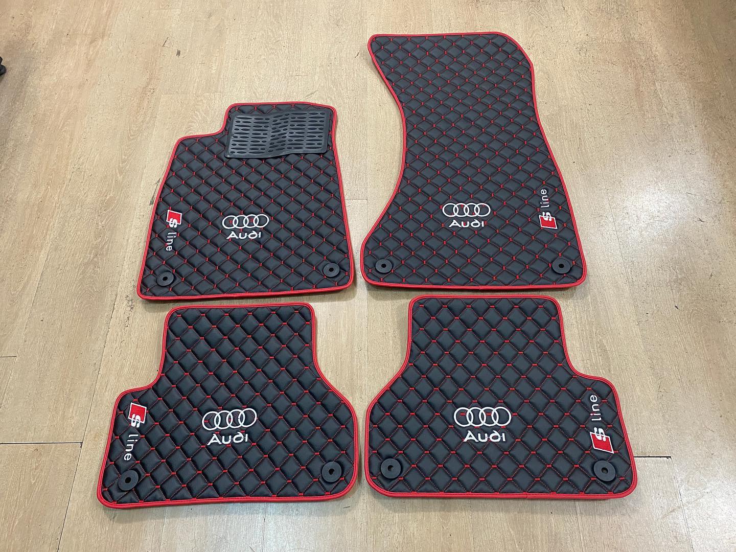 AUDI SLINE Car Floor Mats Set All AUDI SLINE Models Waterproof Custom Car mat set Audi Tailor Fit Mats Set